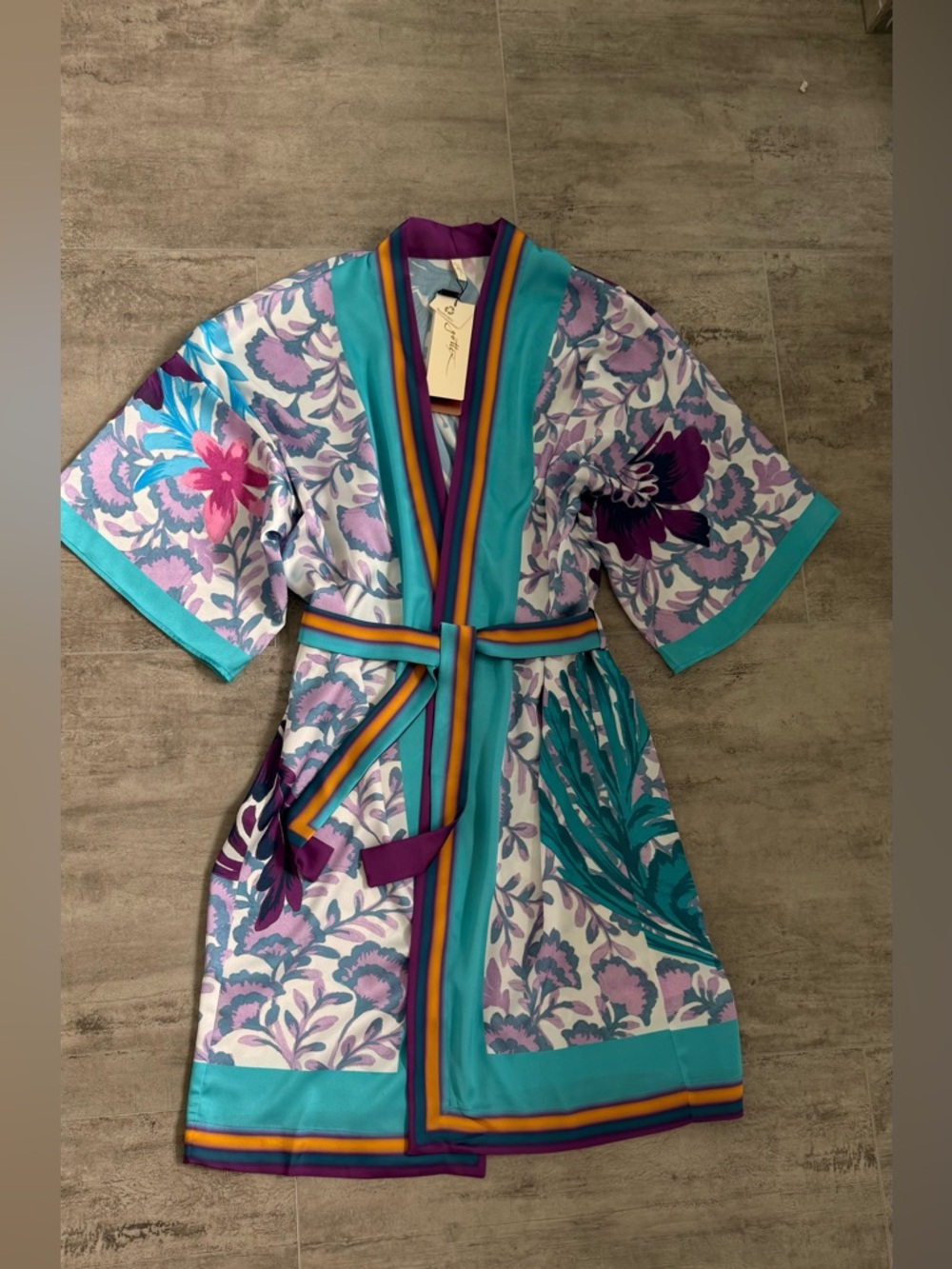 NEW NWT Gottex Bali Kimono Swim Cover Up Robe Medium - Picture 4 of 14